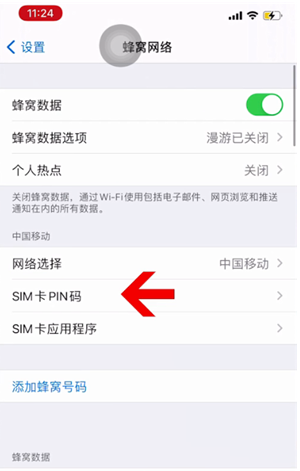 克东苹果14维修网分享如何给iPhone14的SIM卡设置密码 