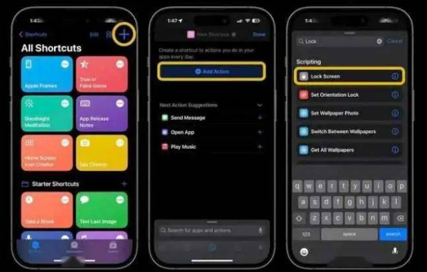 克东苹果14锁屏维修店分享iPhone14升级iOS16.4后如何创建锁屏快捷方式 
