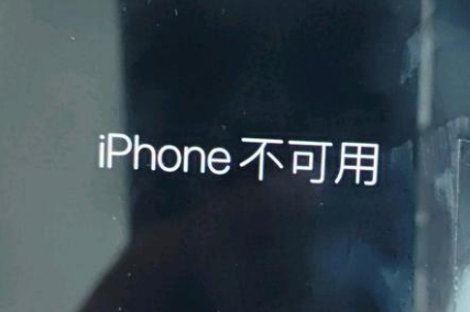 克东苹果服务网点分享锁屏界面显示“iPhone 不可用”如何解决 